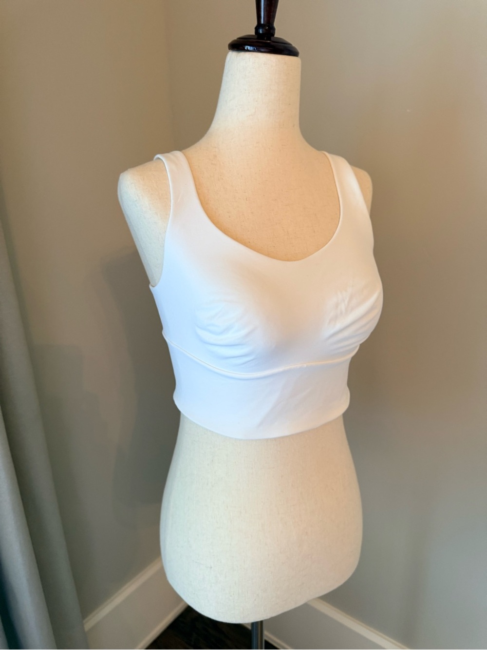 NWT VS Sport Bralette White with Sheer Back Straps!